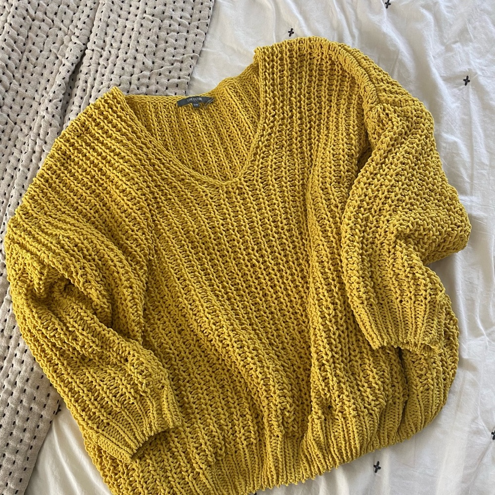 Love Culture Oversized Stretch Knit Sweater
